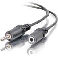 C2G Stereo Audio Extension Cable - Mini-phone Female Stereo - Mini-phone Male Stereo - 183m - Black 40407