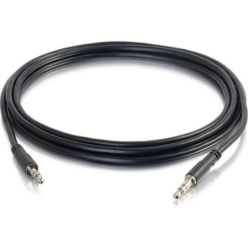 C2G 10ft Slim Aux 3.5mm Audio Cable - M/M - 10 ft Mini-phone Audio Cable for iPhone, Audio Device, Tablet PC, Headphone, MP3 Player - (22602)