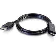 C2G 10ft DisplayPort To HDMI Adapter Cable - 4K Cable Black - 10 ft DisplayPortHDMI AV Cable for AudioVideo Device - First End 1 x 50195
