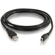 C2G USB Cable - Type A Male - Mini Type B Male USB - 2m - Black 27005