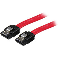 StarTechcom 18in Latching SATA Cable - Male SATA - Male SATA - 18 - Red LSATA18