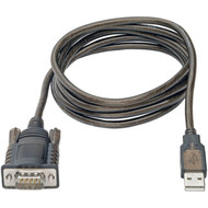 Tripp Lite RS232 to USB Adapter Cable with COM Retention USB-A to DB9 MM FTDI 5 ft - 5 ft SerialUSB Data Transfer Cable for - 1 U209-005-COM
