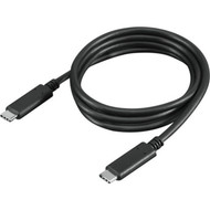 Lenovo USB-C Cable 1m - 33 ft USB Data Transfer Cable for Notebook Monitor - First End 1 x USB Type C Male USB - Second End 1 x C 4X90U90619