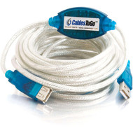 C2G USB 20 Active Extension Cable - Type A Male USB - Type A Female USB - 5m - Beige 39978