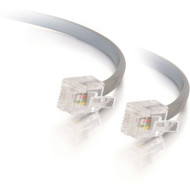 C2G Modular Telephone Cable - RJ-11 Male - RJ-11 Male - 4.27m - Silver (Fleet Network)
