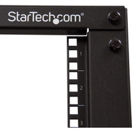 StarTechcom 8U 19 Open Frame Server Rack - Compact 4 Post Adjustable Depth 22 to 40 - Mobile Network Rack - HP ProLiant - 8U w 4POSTRACK8U