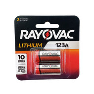 Rayovac CR123A Lithium Batteries -  RL123A-2G 2 per pack