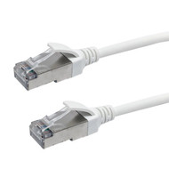 Cat8 FFTP Ultra-Thin Molded Patch Cable - 40G - 30AWG - Riser CMR