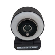 Cables Webcam 1920x1080p 30fps with Microphone  Light Ring - Black