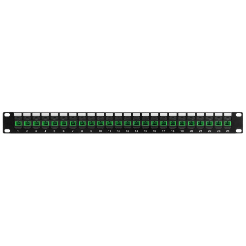 24 Port SC/SC APC Singlemode 9u Simplex Patch Panel - 19