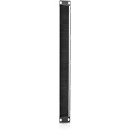 V7 Rack Mount Brush Panel 1U - Cable Manager - Black - 1U Rack Height - Cold Rolled Steel Nylon RMBRUSH1U-1N
