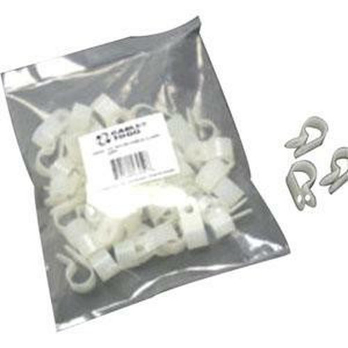C2G Cable Clamp - Cable Clamp - Natural - 50 Pack (43049)