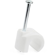 StarTechcom 100 Pk L Cable Clips w Nail - Reusable Nail-in Clamps - Cord MountingHolding Clips - Cable Tacks Wire Fasteners White CBMNMCC3