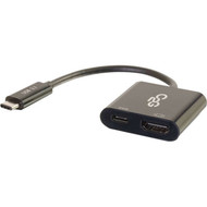 C2G USB C to HDMI AV Adapter Converter with Power Delivery 4K 30Hz - Black - USB 31 Type C - 1 x HDMI HDMI - 4096 x 2160 Supported 29531