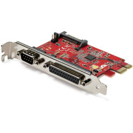 StarTechcom PCIe Card with Serial and Parallel Port PCI Express Combo Expansion Adapter Card 1xDB25 Parallel Port 1x RS232 Serial PEX1S1P950