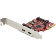 StarTechcom 2-port 10Gbps USB C PCIe Card Adapter - USB 31 Gen 2 Type-C PCI Express Expansion Add-On Card - Windows macOS Linux - PEXUSB312C3
