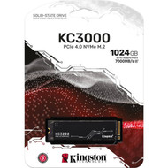 Kingston KC3000 1 TB Solid State Drive - M2 2280 Internal - PCI Express NVMe PCI Express NVMe 40 x4 - Desktop PC Notebook Device SKC3000S1024G