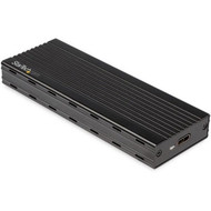 StarTechcom USB-C 10Gbps to M2 NVMe SSD Enclosure - Portable M2 PCIe Aluminum Case - 1GBs Read  Write - Mac  PC - USB-C for 2 M2E1BMU31C