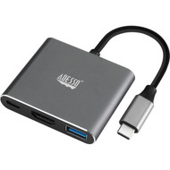 Adesso 3-IN-1 USB-C Multi-Port Docking Station TAA Compliant - for TVMonitorProjectorNotebookSmartphoneTablet - 60 W - USB Type AUH-4010