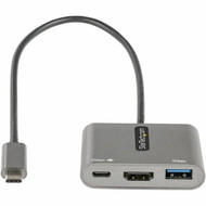 StarTechcom USB C Multiport Adapter USB-C to HDMI 4K 100W PD Pass-Through USB 30 Hub 5Gbps 1xC1xA USB-C Mini DockTravel Dock CDP2HDUACP2