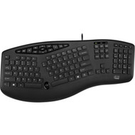 Adesso TruForm Ergonomic Desktop Keyboard - Cable Connectivity - USB Interface - 104 Key Home Back Forward Search Email Sleep - AKB-160UB