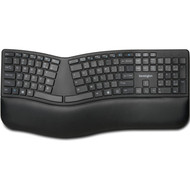 Kensington Pro Fit Ergo Wireless Keyboard-Black - Wireless Connectivity - BluetoothRF - 240 GHz - USB Interface - Black K75401US