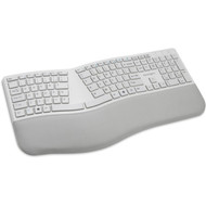 Kensington Pro Fit Ergo Wireless Keyboard-Gray - Wireless Connectivity - BluetoothRF - 240 GHz - USB Interface - Gray K75402US