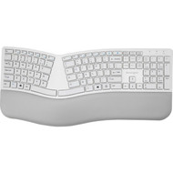 Kensington Pro Fit Ergo Wireless Keyboard-Gray - Wireless Connectivity - BluetoothRF - 240 GHz - USB Interface - Gray K75402US