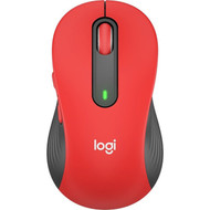 Logitech Signature M650 L Mouse - Optical - Wireless - BluetoothRadio Frequency - Red - USB - 2000 dpi - Scroll Wheel - 5 Buttons - 910-006358