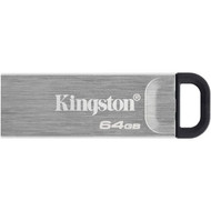Kingston DataTraveler Kyson 64GB USB 32 Gen 1 Type A Flash Drive - 64 GB - USB 32 Gen 1 Type A - 200 MBs Read Speed - Silver - DTKN64GB