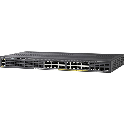 Cisco Catalyst 2960X-24PD-L Ethernet Switch - 24 Ports - Manageable - 10/100/1000Base-T, 10GBase-X - Refurbished - 2 Layer Supported - (WS-C2960X-24PDL-RF)