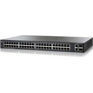 Cisco Smart SG200-50 Gigabit Smart Switch - 50 Ports - Manageable - Gigabit Ethernet - 10/100/1000Base-T, 1000Base-X - Refurbished - 2 (SLM2048T-NA-RF) SLM2048T-NA-RF Switches & Bridges physical Cisco Fleet Network Canada