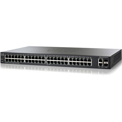 Cisco Smart SG200-50 Gigabit Smart Switch - 50 Ports - Manageable - Gigabit Ethernet - 10/100/1000Base-T, 1000Base-X - Refurbished - 2 (SLM2048T-NA-RF)