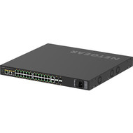 Netgear M4250-26G4XF-PoE+ AV Line Managed Switch - 24 Ports - Manageable - 3 Layer Supported - Modular - 46.80 W Power Consumption - W (GSM4230PX-100NAS) GSM4230PX-100NAS Switches & Bridges physical Netgear Fleet Network Canada