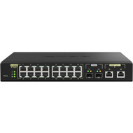 QNAP QSW-M2116P-2T2S Ethernet Switch - 18 Ports - Manageable - 10 Gigabit Ethernet - 2 Layer Supported - Modular - 350 W Power - 280 W (QSW-M2116P-2T2S-US) QSW-M2116P-2T2S-US Switches & Bridges physical QNAP Fleet Network Canada