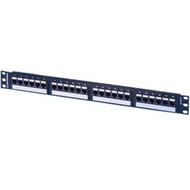 Ortronics 24 Port TechChoice Patch Panel, Cat6 - 24 Port(s) - 24 x RJ-45 - 1U High - Black - Rack-mountable (SP6U24) SP6U24 Patch Panels physical Ortronics Fleet Network Canada