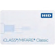 HID iCLASSMIFARE Classic ID Card - Printable - Smart Card - 337 8560 mm x 213 5398 mm Length - White - Polyvinyl Chloride 2323CNGGNNN