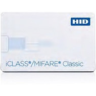 HID iCLASSMIFARE Classic ID Card - Printable - Smart Card - 337 8560 mm x 213 5398 mm Length - White - Polyvinyl Chloride 2523HNCGGNNNN