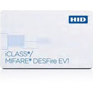 HID iCLASSMIFARE DESFire EV1 ID Card - Printable - Smart Card - 337 8560 mm x 213 5398 mm Length - White - Polyvinyl PVC 2523PDPG1MNNN