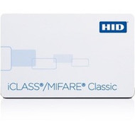 HID iCLASSMIFARE Classic ID Card - Printable - Smart Card - 337 8560 mm x 213 5398 mm Length - White - Polyvinyl Chloride 2524CNNGGNNNN
