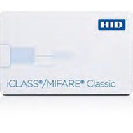 HID iCLASSMIFARE Classic ID Card - Printable - Smart Card - 337 8560 mm x 213 5398 mm Length - White - PolyesterPVC 2623HNPGGMNNN