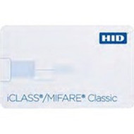 HID iCLASSMIFARE Classic ID Card - Printable - Smart Card - 337 8560 mm x 213 5398 mm Length - White - PolyesterPVC 2634PNPGGMNNM