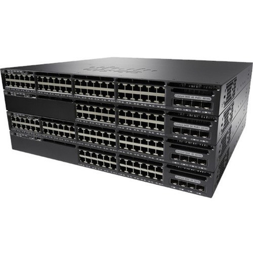 Cisco Catalyst 3650-48P Ethernet Switch - 48 Ports - Manageable - 10/100/1000Base-T - Refurbished - 2 Layer Supported - 4 SFP Slots - (WS-C3650-48PS-L-RF)
