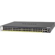 Netgear M4300 48x1G PoE Stackable Managed Switch with 2x10GBASE-T and 2xSFP 1000W PSU - 50 Ports - Manageable - 10 Gigabit - - 3 GSM4352PB-100NES