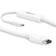 StarTechcom 98ft3m USB C to DisplayPort 12 Cable 4K 60Hz - USB Type-C to DP Video Adapter Monitor Cable HBR2 - TB3 Compatible - - CDP2DPMM3MW