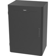 Ortronics 8RU Vertical Wall-Mount Cabinet Full Door 36H - For LAN Switch Patch Panel Router - 8U Rack Height - Wall Mountable - - VWMFD-8RU-36-B