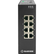 Black Box Industrial Gigabit Ethernet Managed L2 Switch - Extreme Temperature 8 RJ-45 - 8 Ports - Manageable - Gigabit Ethernet - LIG1080A