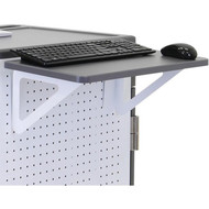Ergotron Pegboard Shelf - 227 kg Weight Capacity - White Gray 98-381-F56
