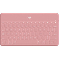 Logitech Keys-To-Go Keyboard - Wireless Connectivity - Bluetooth - iPhone iPad Apple TV - iOS - Scissors Keyswitch - Blush 920-010039