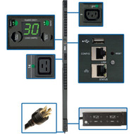 Tripp Lite PDUNVR30HVLX 24-Outlets PDU - Monitored - NEMA L6-30P - 20 x IEC 60320 C13 4 x IEC 60320 C19 - 230 V AC - Network RJ-45 PDUNVR30HVLX